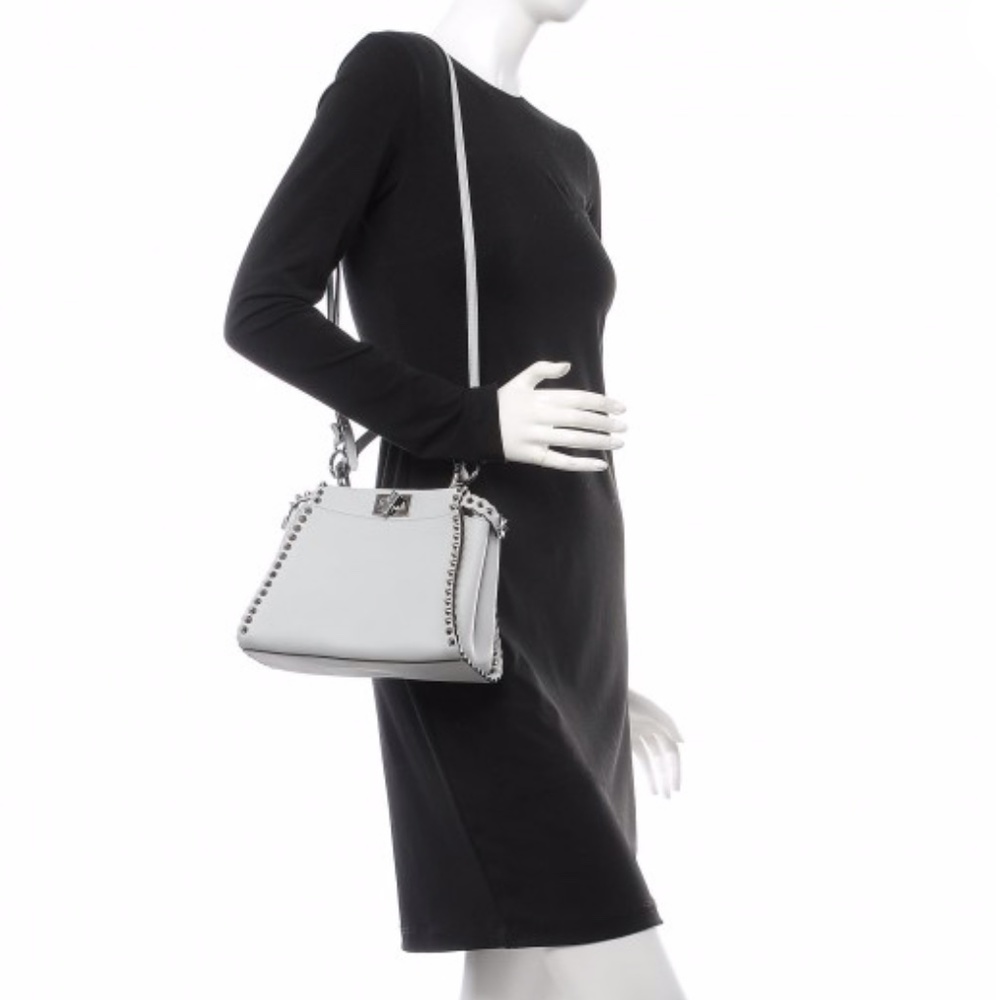 Fendi Nappa Micro Studded Mini Peekaboo - Picture 15 of 15